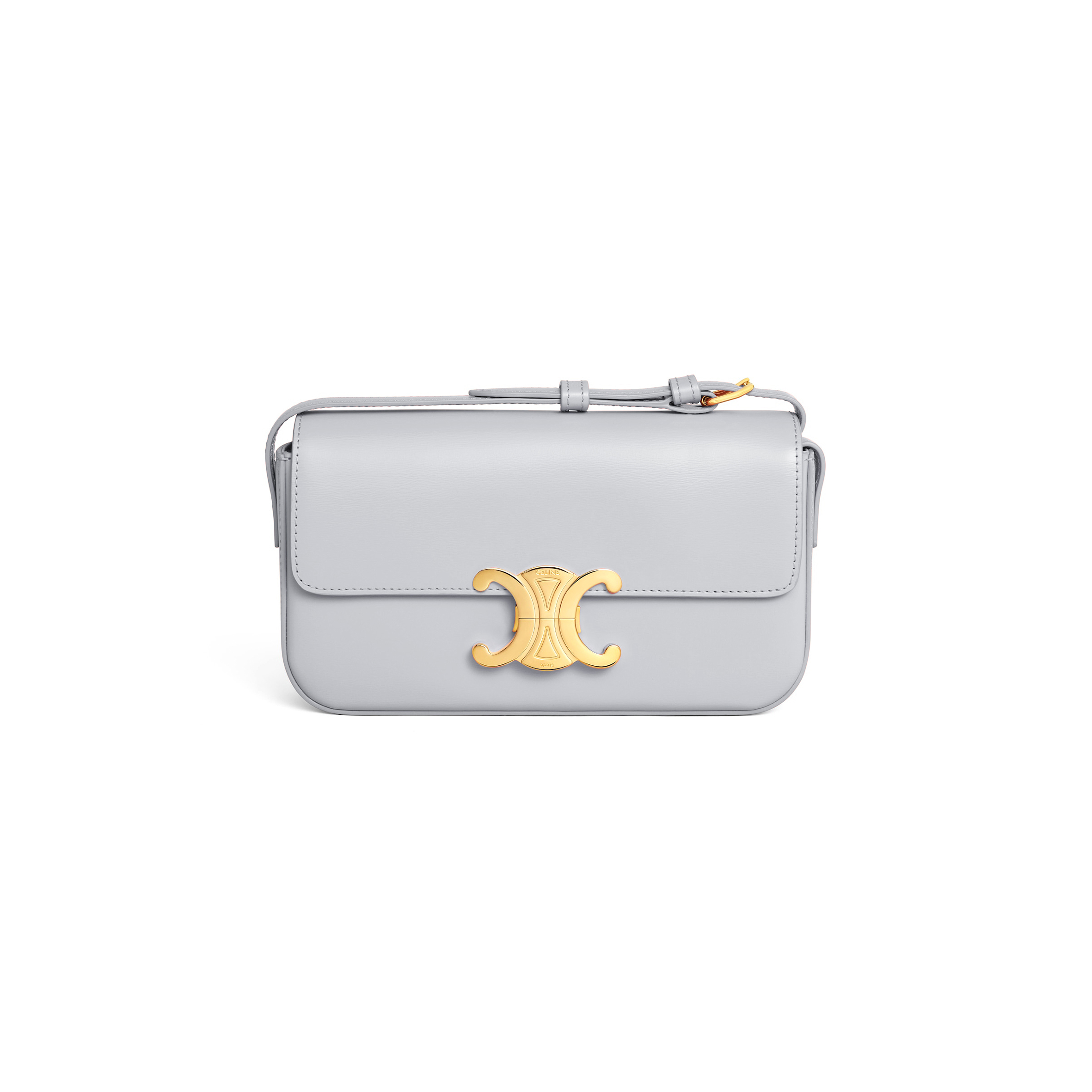 CELINE SHOULDER BAG CLAUDE IN SHINY CALFSKIN 194143BF4.11PD (20*10*4cm)
